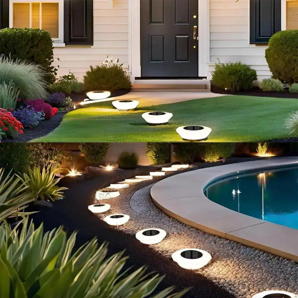 Low-Profile Solar Garden Ground Light