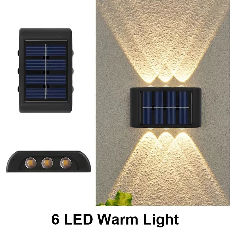 Solar Fence Lights - Waterproof Outdoor Wall Lights