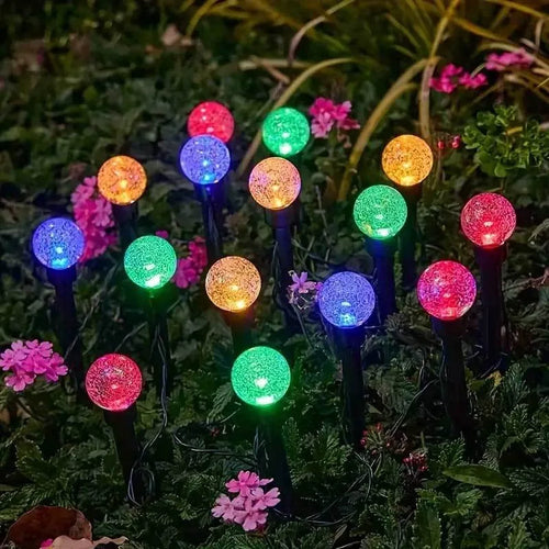 Crystal Bubble Solar Garden Lights - 20 Piece Set
