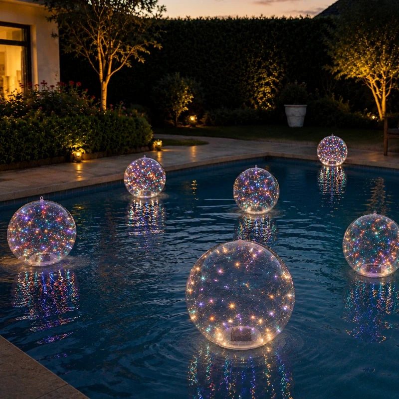 Floating Solar Pool Light